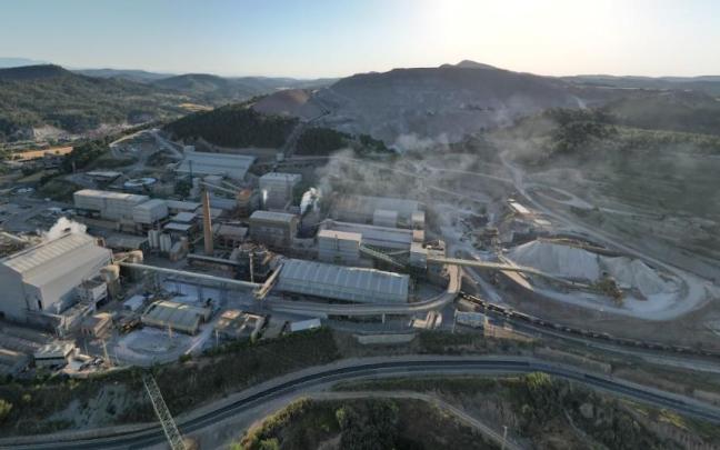 Imagen de la mina de potasa en la que se ha producido el desprendimiento.