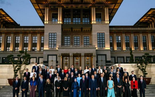 Foto de familia de la cumbre de la OTAN.