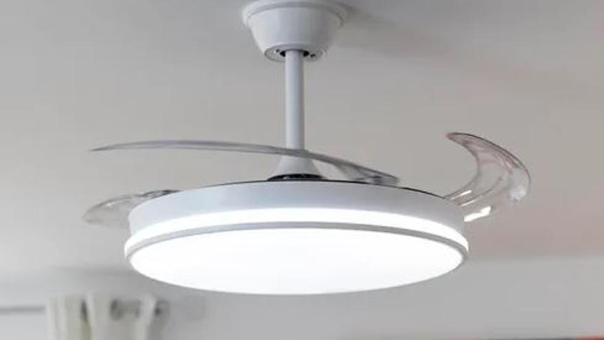 Ventilador de Techo con Luz COSMOS Blanco
