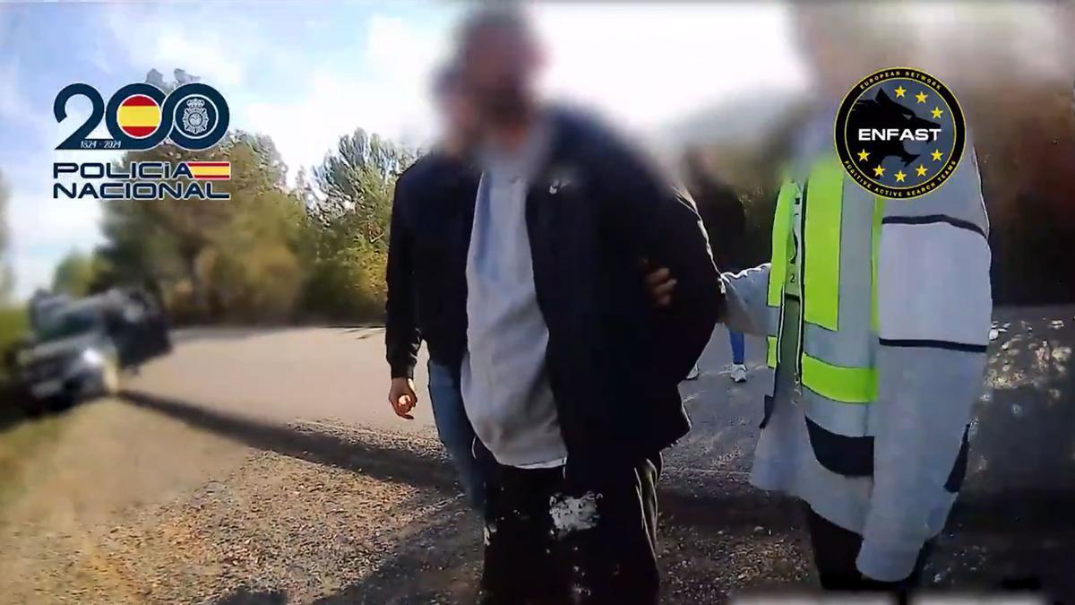 La detención del fugitivo en Ibiza.