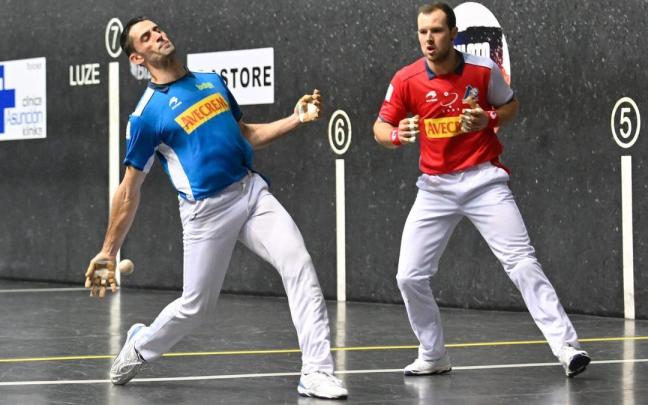 Peña II y Albisu vencen a Elordi y Rezusta en Bilbao (12-22).