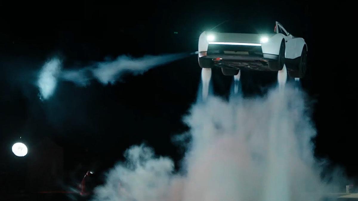 Tesla presenta un Roadster capaz de volar y acelerar de 0 a 100 en menos de un segundo.