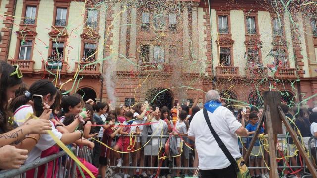 Los eibartarras cuentan los días para el lanzamiento del chupinazo el mediodía del próximo 23 de junio.