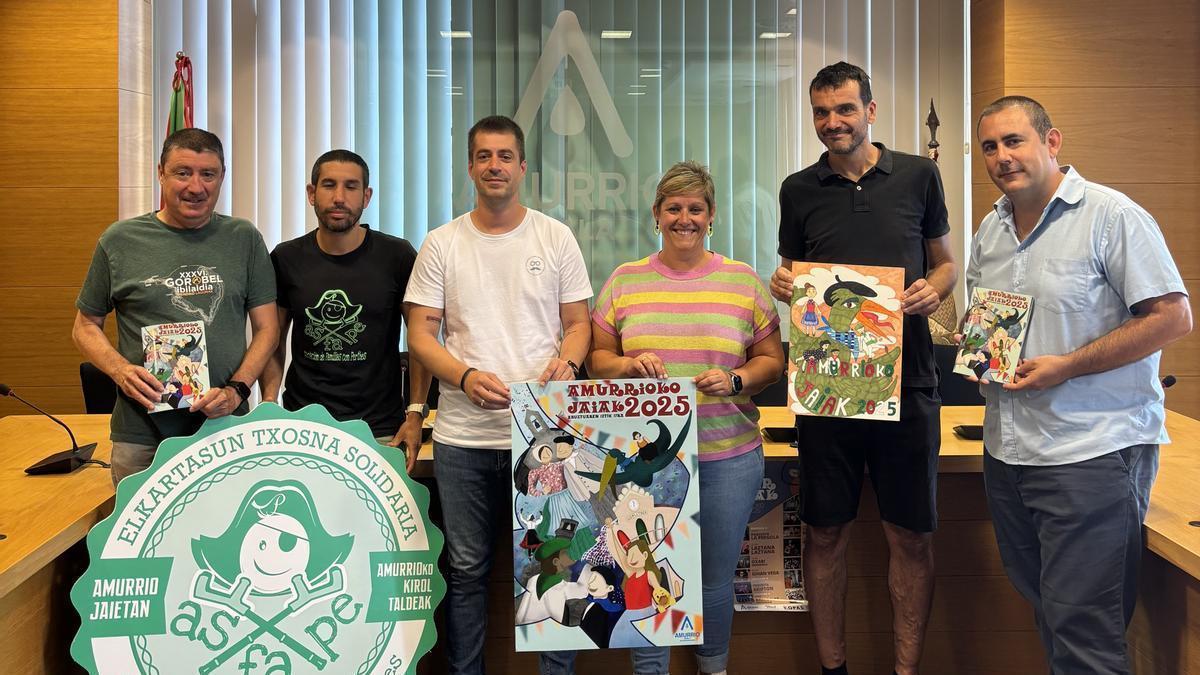 Presentación de las fiestas de Amurrio esta mañana en el Ayuntamiento