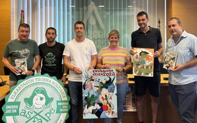 Presentación de las fiestas de Amurrio esta mañana en el Ayuntamiento