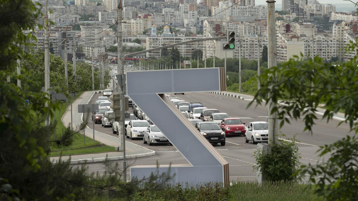 Ciudad de Belgorod | La letra 'Z' se ha convertido en el símbolo de la invasión rusa y se identifica como una señal de apoyo a la incursión de las tropas rusas en Ucrania.
