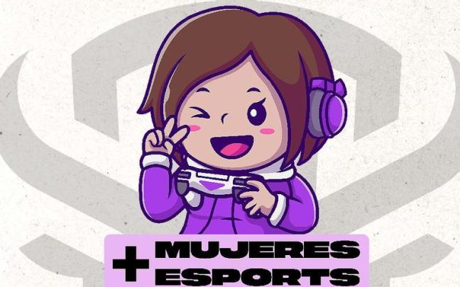 Cartel del evento 'Mas mujeres más esports'