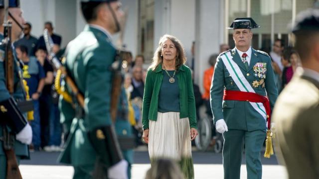 Marisol Garmendia durante el acto de la Guardia Civil en Euskadi