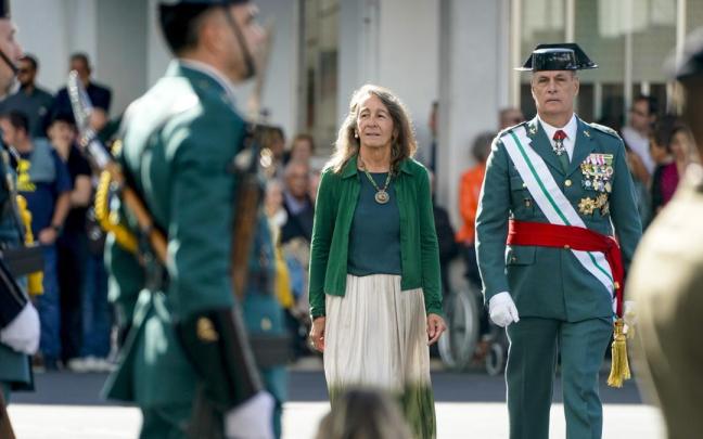 Marisol Garmendia durante el acto de la Guardia Civil en Euskadi