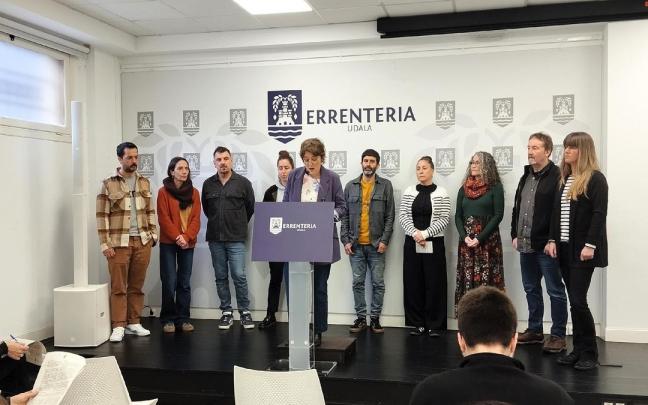 La alcaldesa, en la comparecencia.