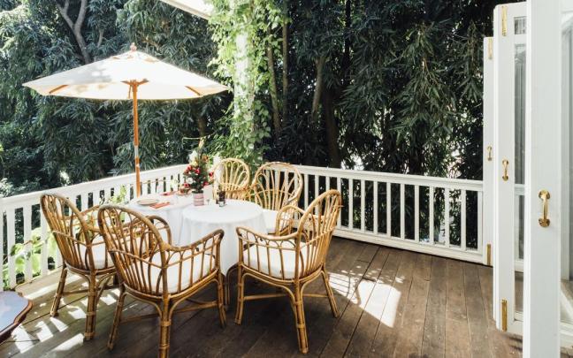 Terraza en exterior.