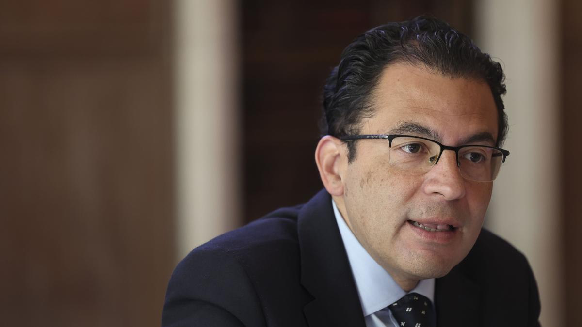 El economista de BBVA Research, Miguel Cardoso, hoy en Bilbao.