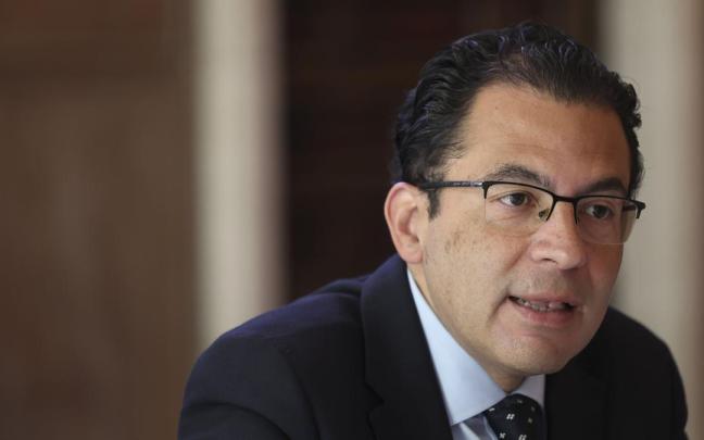 El economista de BBVA Research, Miguel Cardoso, hoy en Bilbao.