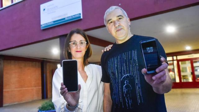 Eskarne Galdos y Joxemari Gabilondo, directora y director adjunto del instituto de Secundaria Beasain BHI / ARNAITZ RUBIO