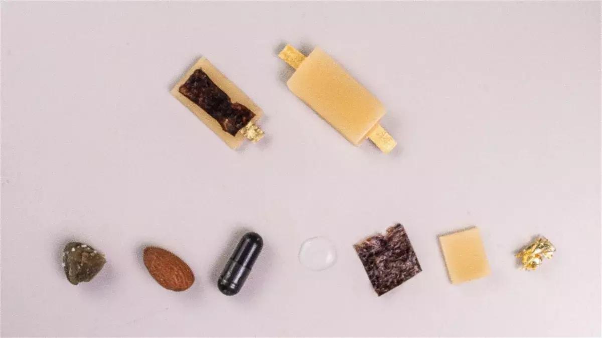 Imagen de la batería comestible creada por científicos italianos.