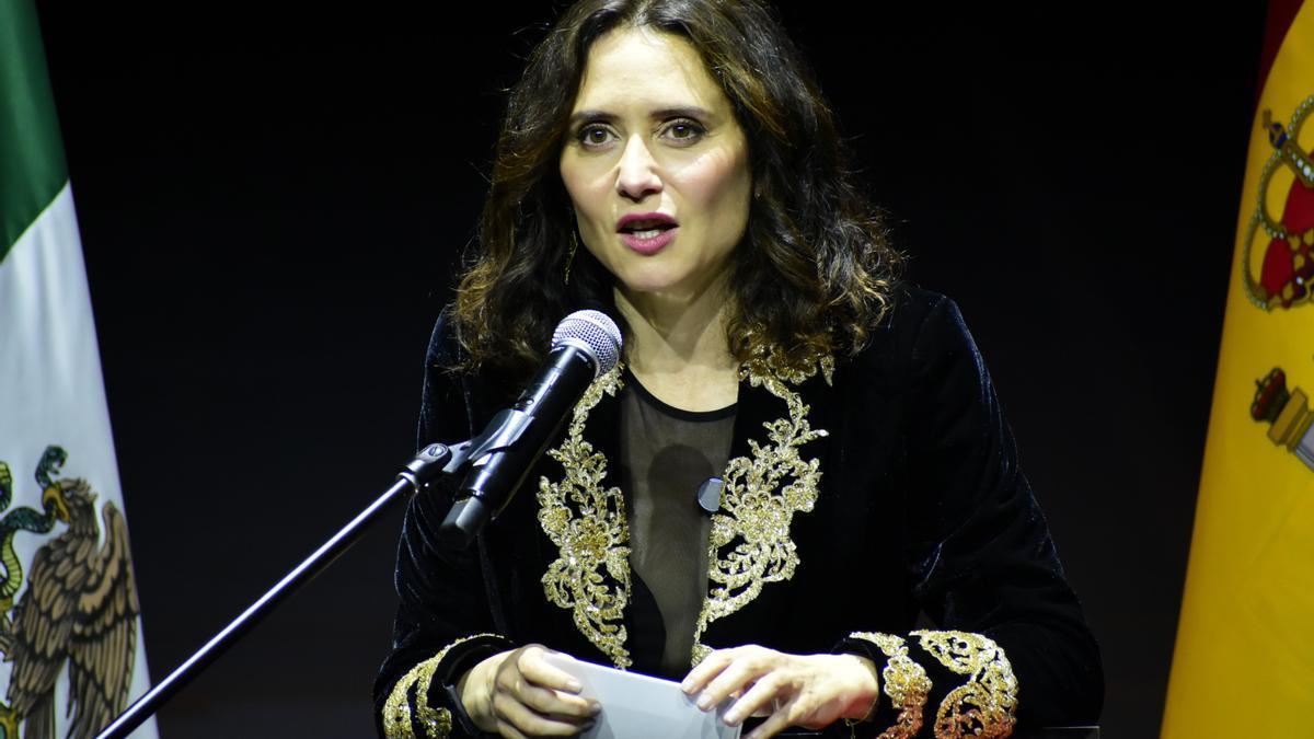 La presidenta de la Comunidad de Madrid, Isabel Diaz Ayuso, durante su estancia en México.