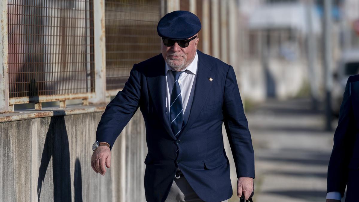 El excomisario José Manuel Villarejo, a su llegada a la Audiencia Nacional.