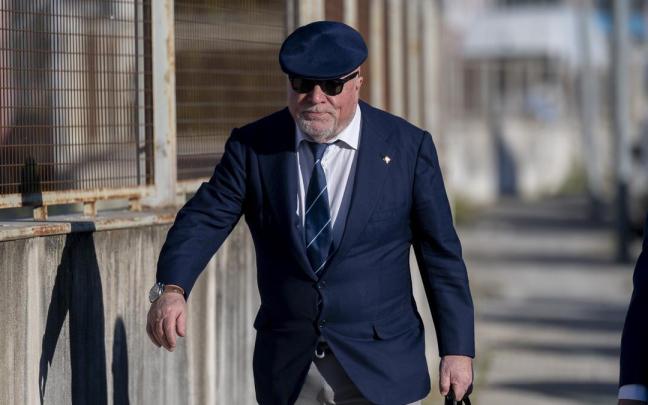 El excomisario José Manuel Villarejo, a su llegada a la Audiencia Nacional.