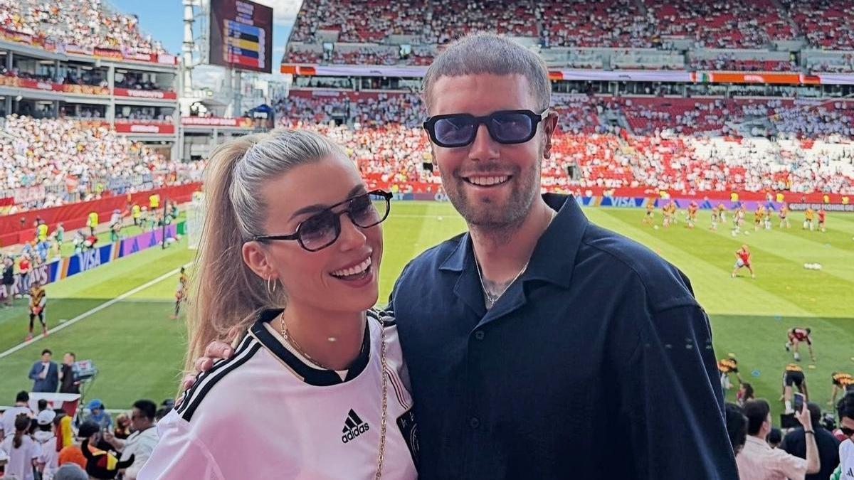 Fabian Hürzeler y Anna Karolin Berger, en una imagen de en redes sociales