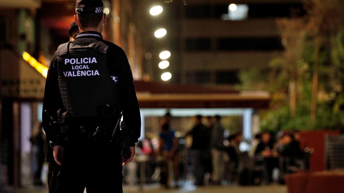 Un agente de la Policía Local de Valencia