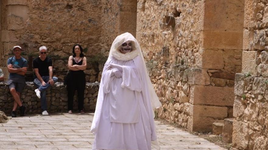 Uno de los personajes en el Palacio de los Condes de Oñate en Salinillas de Buradón