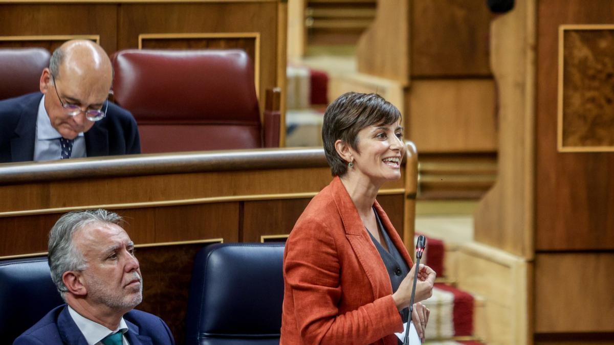 La ministra de Vivienda, Isabel Rodríguez, en el Congreso de los Diputados.