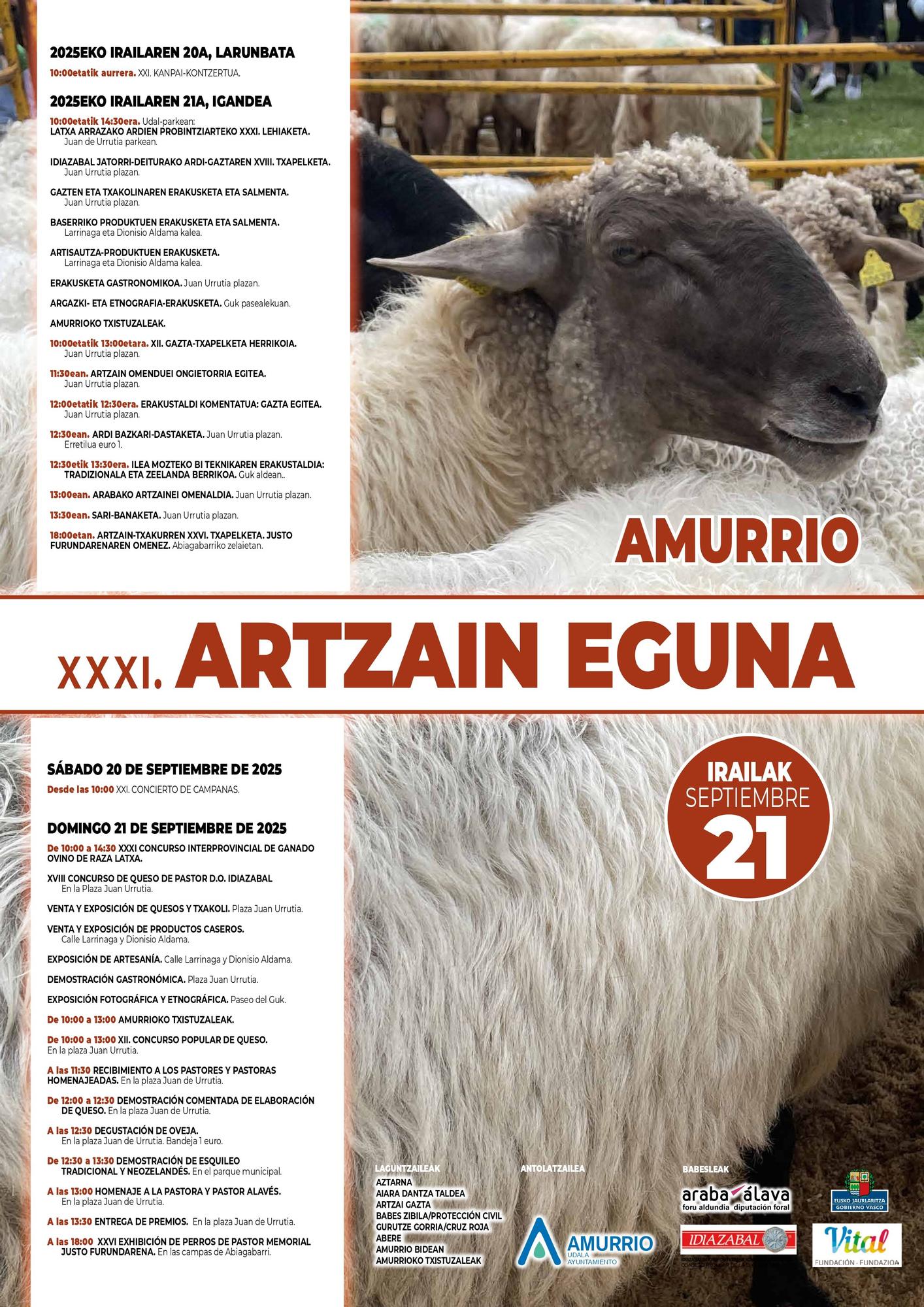 Cartel del XXXI Artzain Eguna de Amurrio