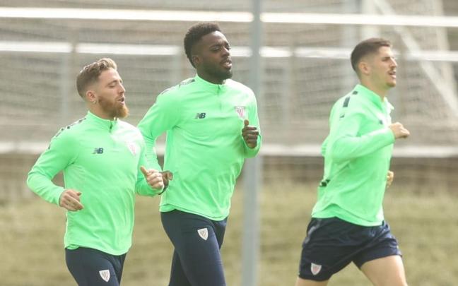 Iker Muniain, Iñaki Williams y Oihan Sancet Iker Muniain, Iñaki Williams y Oihan Sancet