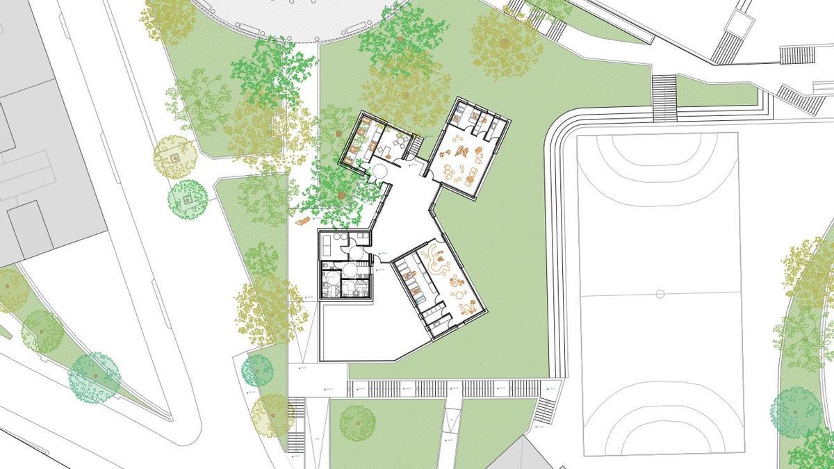 Plano del nuevo edificio