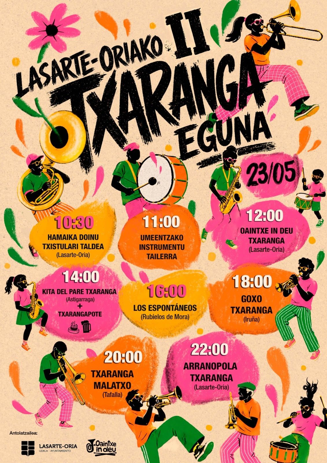 Cartel con la programación