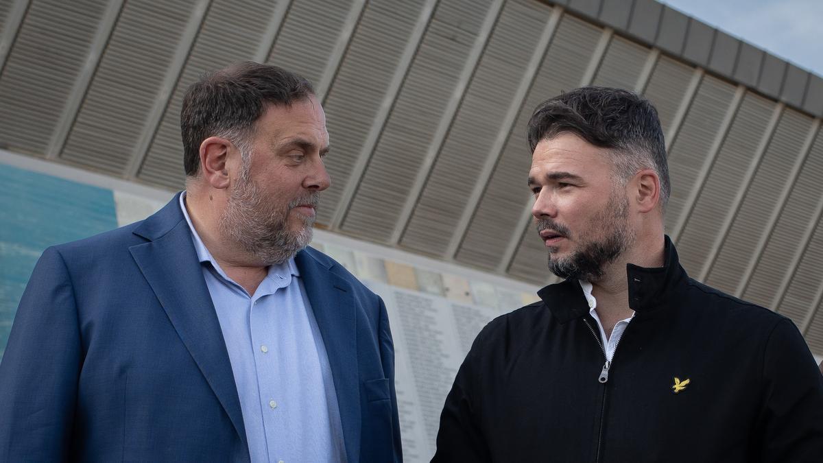 Junqueras y Rufián, en una imagen de archivo.