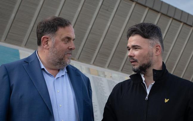 Junqueras y Rufián, en una imagen de archivo.