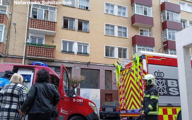 Edificio de viviendas en Berriozar sonde se produjo el incendio Edificio de viviendas en Berriozar sonde se produjo el incendio