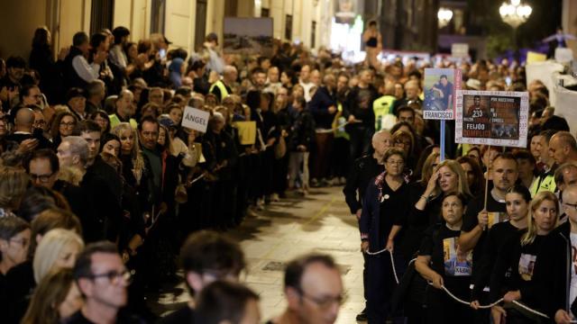 Manifestación en Valencia por los dos años de la trágica dana de octubre de 2024.