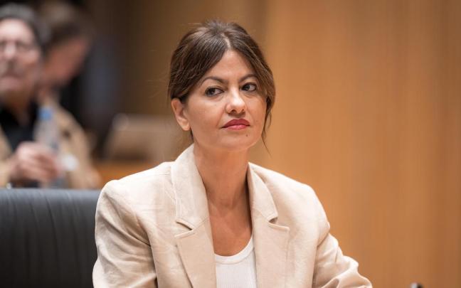 La ministra Sira Rego en la inauguración de la Conferencia Más Allá del Crecimiento, en el Congreso de los Diputados, el pasado 26 de septiembre.