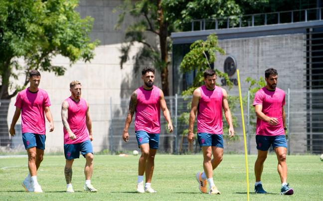 El Athletic se ejercita en México durante su stage de pretemporada. Foto: Athletic Club