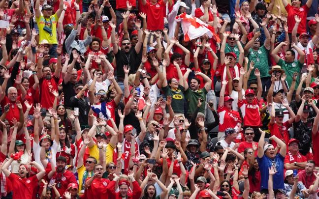 Aficionados en un partido del Mundial 2026