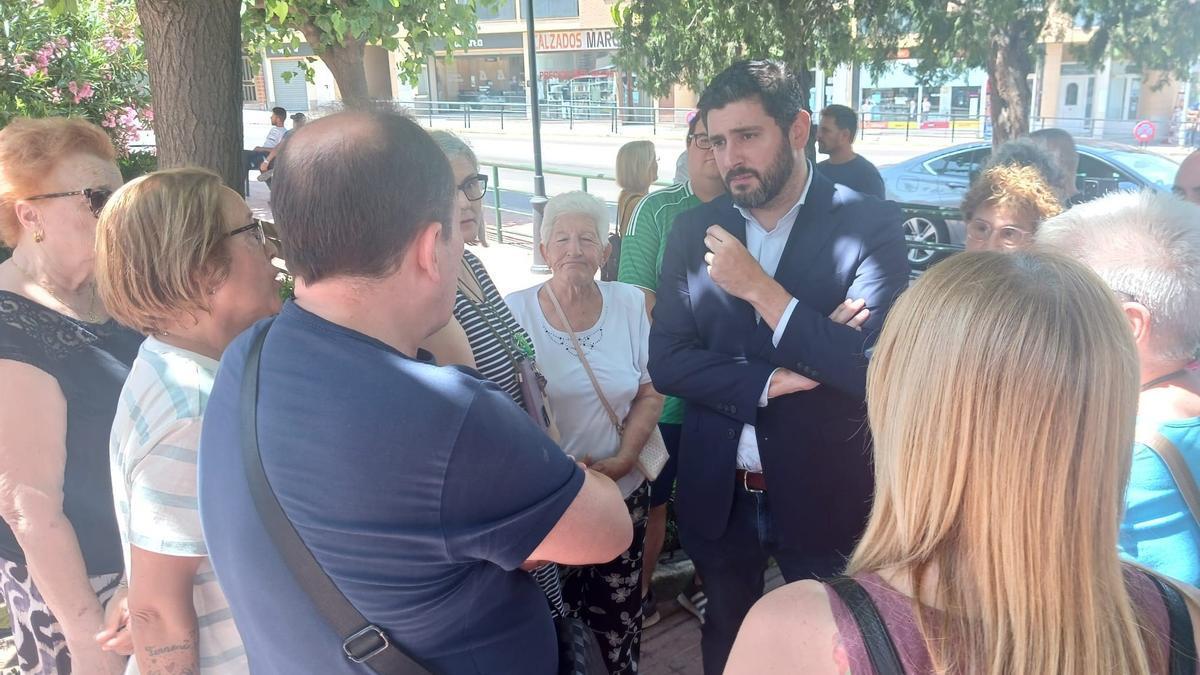 El vicepresidente del Gobierno de Aragón, Alejandro Nolasco, en Caspe.