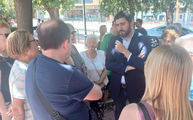 El vicepresidente del Gobierno de Aragón, Alejandro Nolasco, en Caspe.