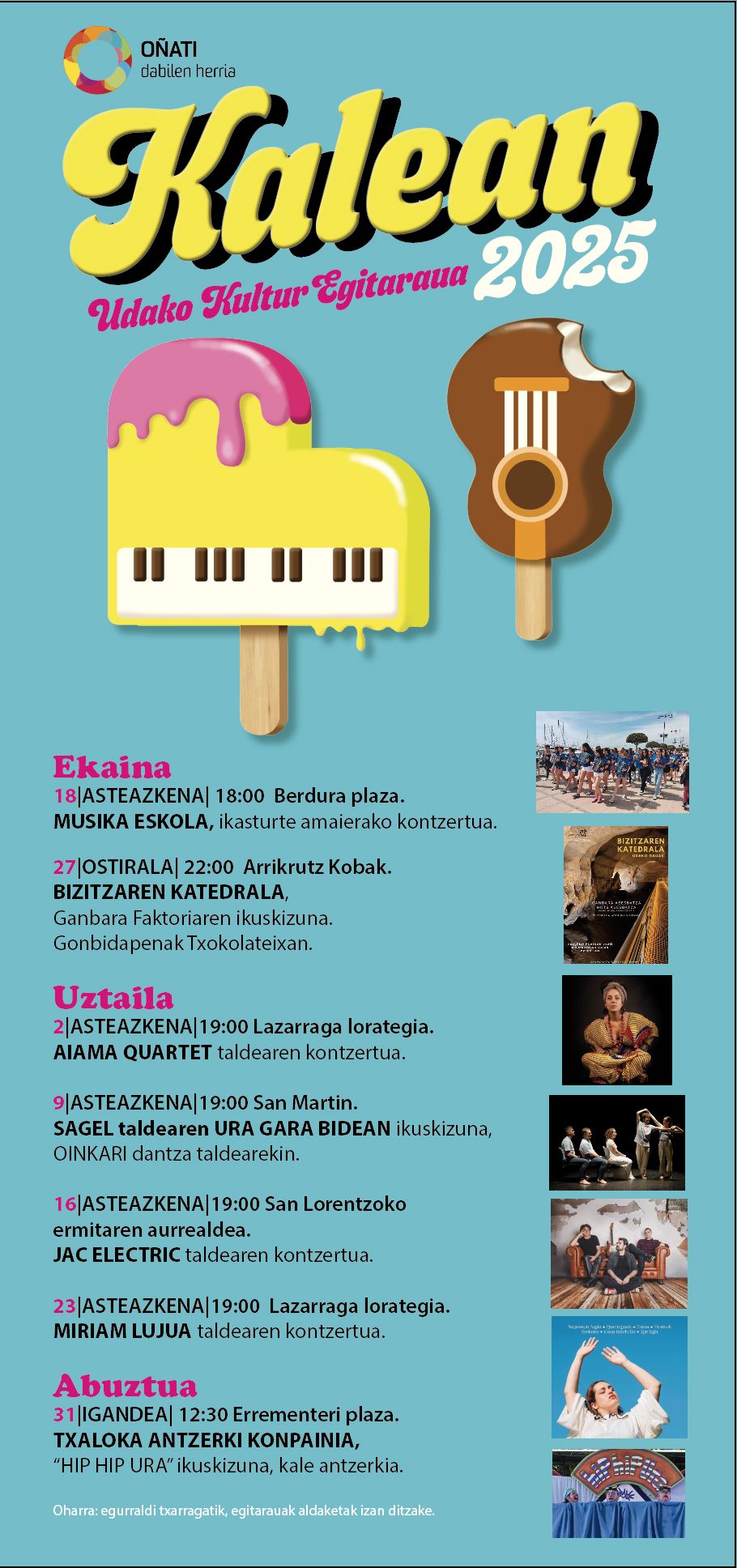 Programa completo de 'Kalean'.