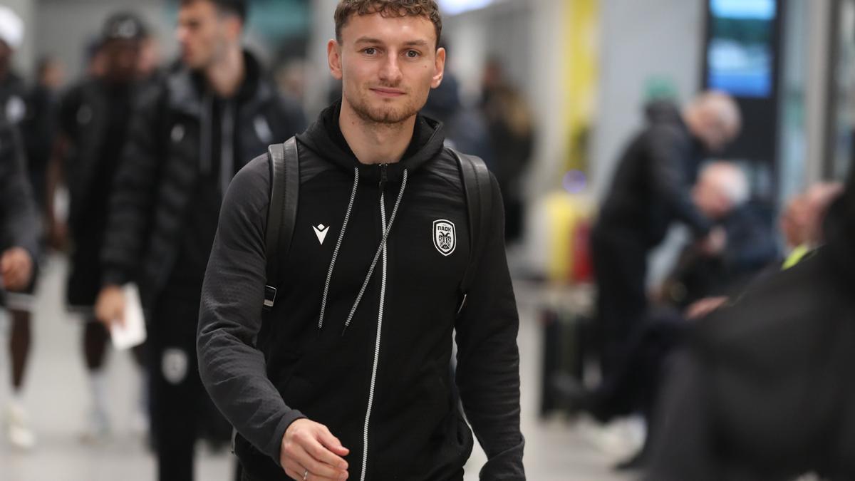 El ruso Chalov, delantero titular del PAOK, este miércoles en Grecia antes de viajar a Donostia. / PAOK