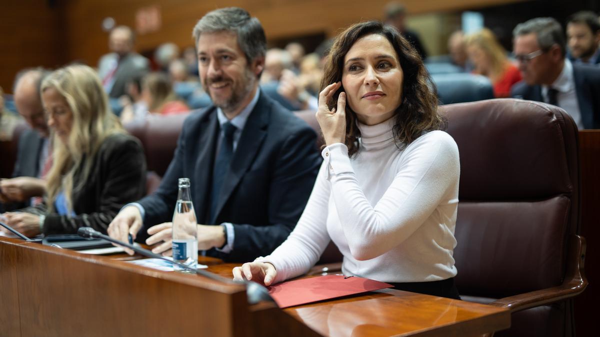 La presidenta de la Comunidad de Madrid, Isabel Díaz Ayuso