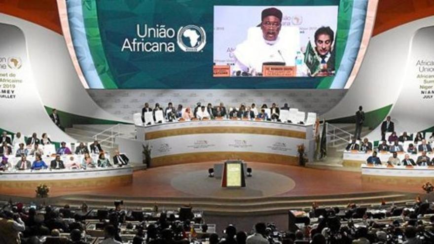 Imagen de una cumbre de la Unión Africana