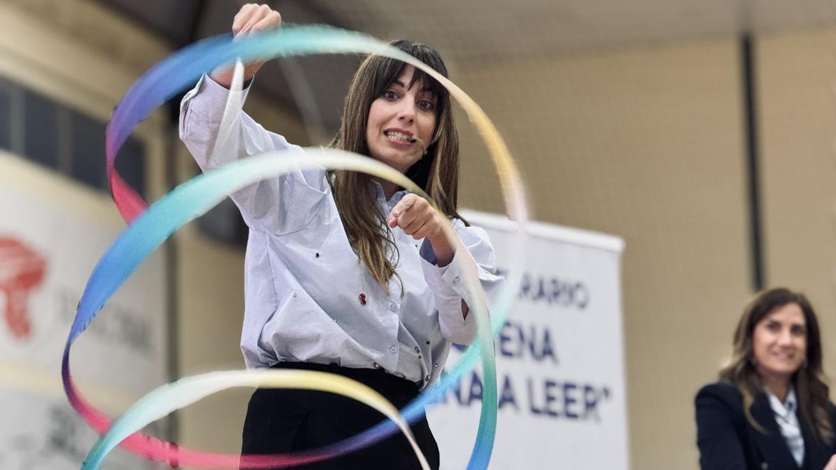 Almudena Cid en una imagen de archivo de este mismo año como ponente en una conferencia.