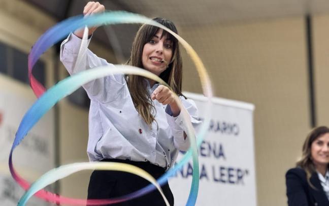 Almudena Cid en una imagen de archivo de este mismo año como ponente en una conferencia.