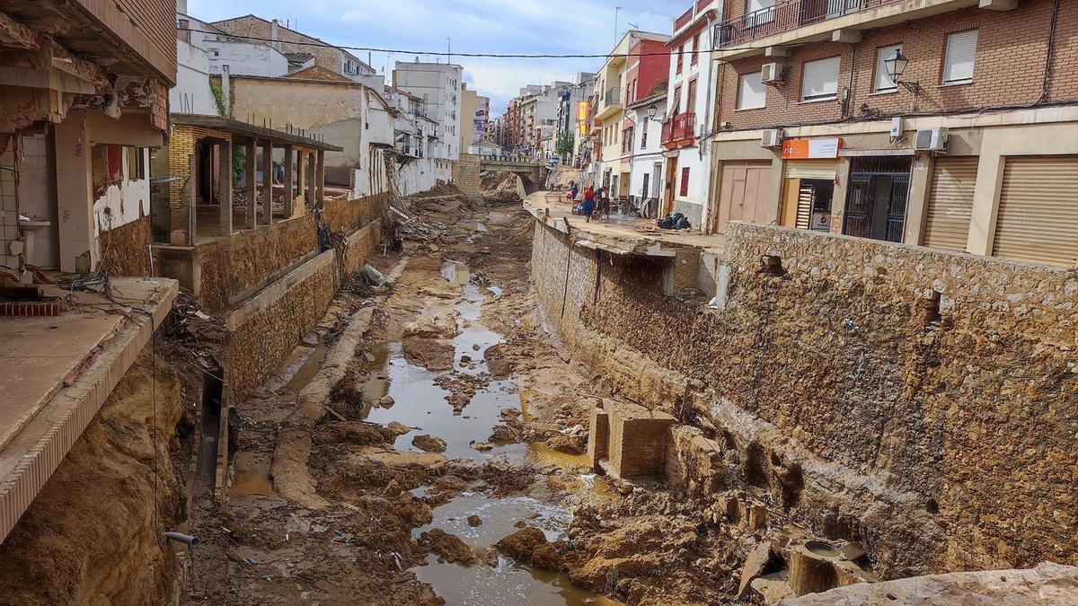 Imagen de la localidad valenciana de Chiva tras la Dana del 29 de octubre de 2024.