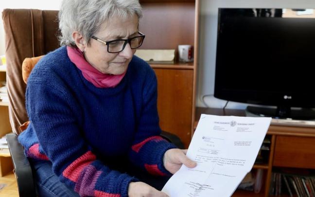 Gurutze Zubillaga, una de las personas que ha registrado el documento de voluntades anticipadas