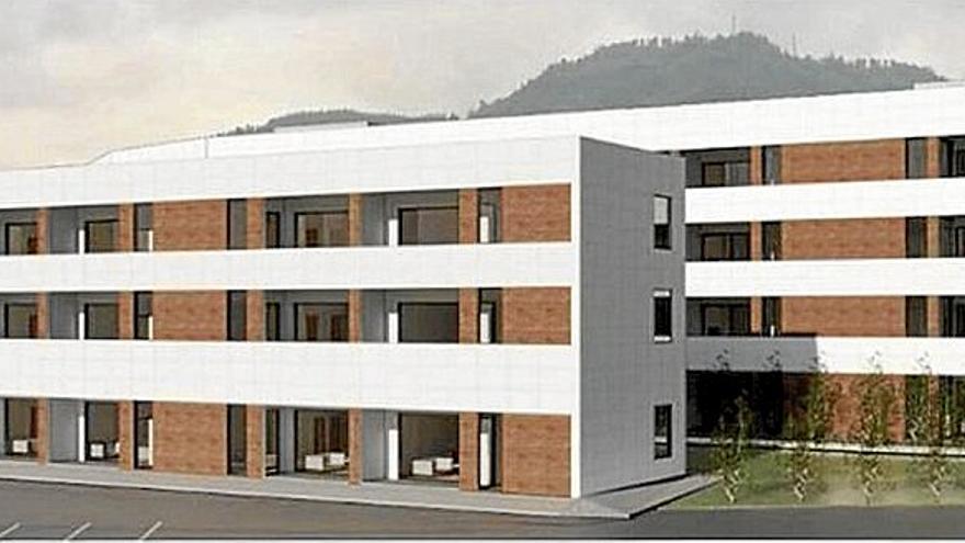 Un nuevo bloque de apartamentos se proyecta en la parte trasera del edificio actual. | FOTO: ISEA/LKS KREAN.