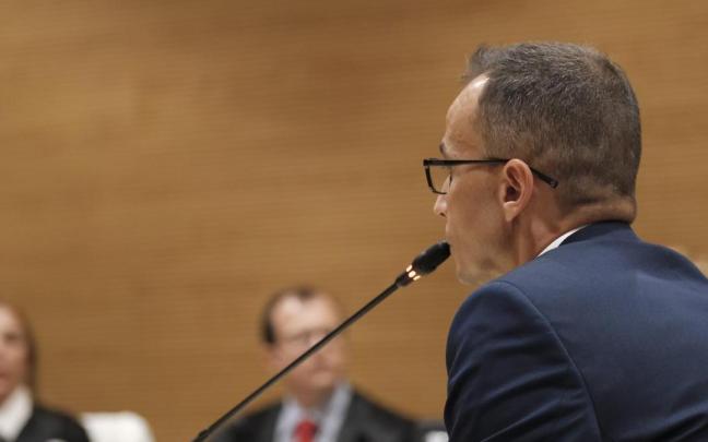 El marido de Romina Celeste durante el juicio.