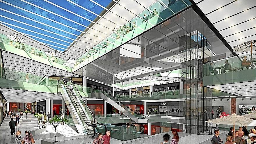 Imagen virtual del proyecto para transformar Illunbe en un centro comercial, finalmente descartado.